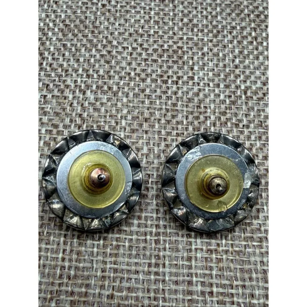 Large Crystal Statement Stud Earrings Round Rhinestone Posts